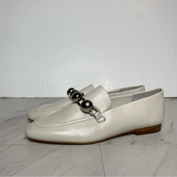 Marc Fisher Elenda White Leather Loafer 6 1/2 M - Picture 14 of 14